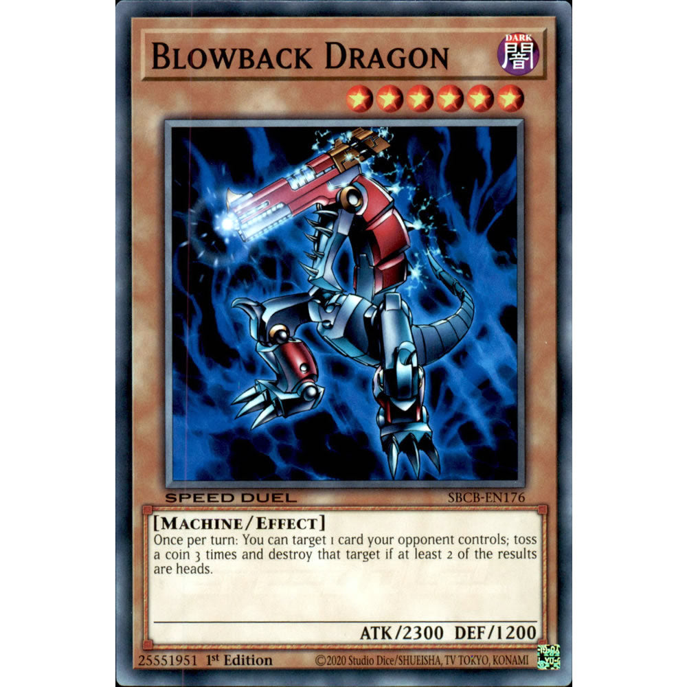 Blowback Dragon SBCB-EN176 Yu-Gi-Oh! Card from the Speed Duel: Battle City Set