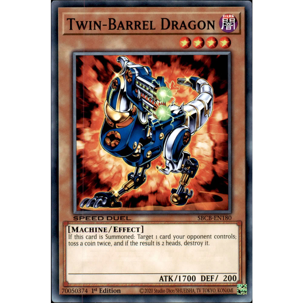 Twin-Barrel Dragon SBCB-EN180 Yu-Gi-Oh! Card from the Speed Duel: Battle City Set