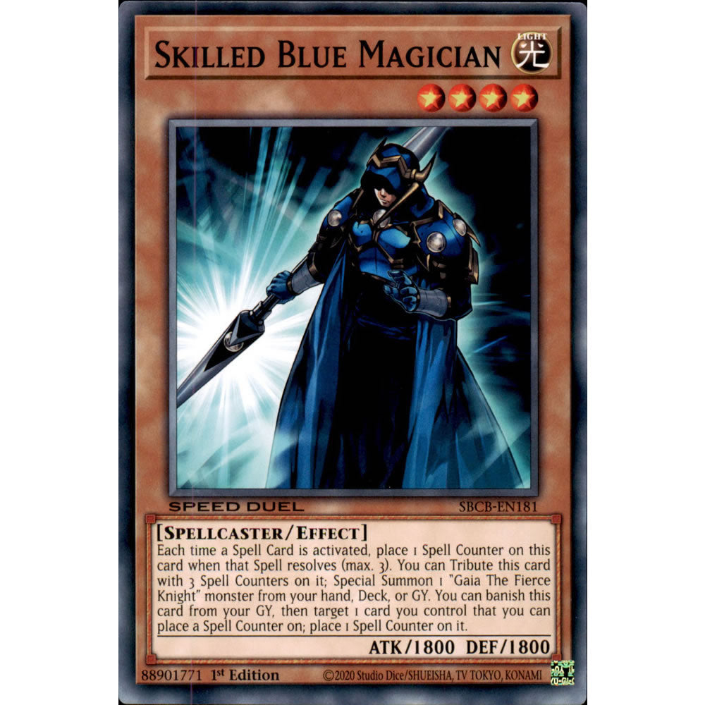 Skilled Blue Magician SBCB-EN181 Yu-Gi-Oh! Card from the Speed Duel: Battle City Set