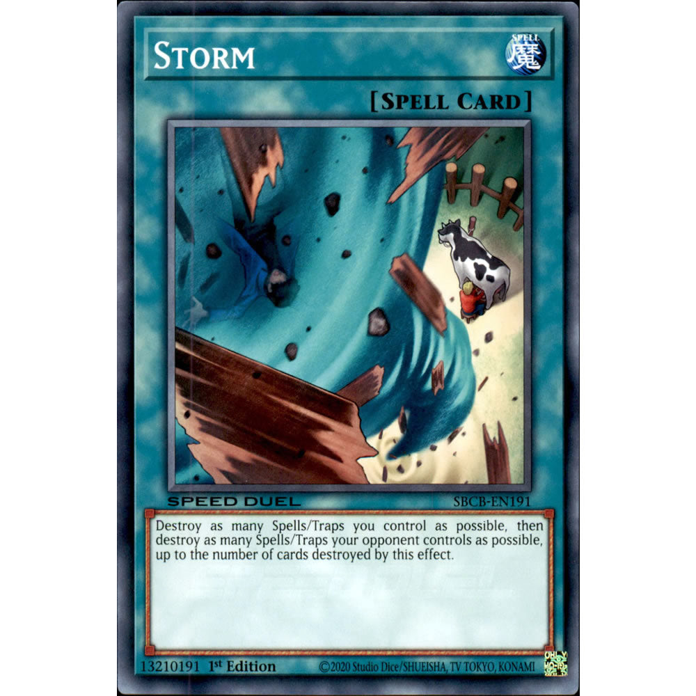 Storm SBCB-EN191 Yu-Gi-Oh! Card from the Speed Duel: Battle City Set