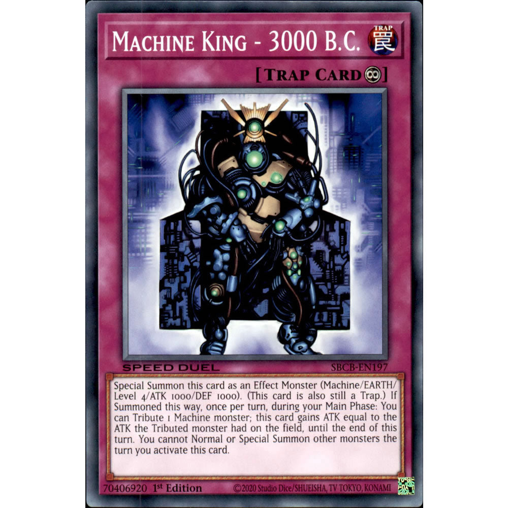 Machine King - 3000 B.C. SBCB-EN197 Yu-Gi-Oh! Card from the Speed Duel: Battle City Set