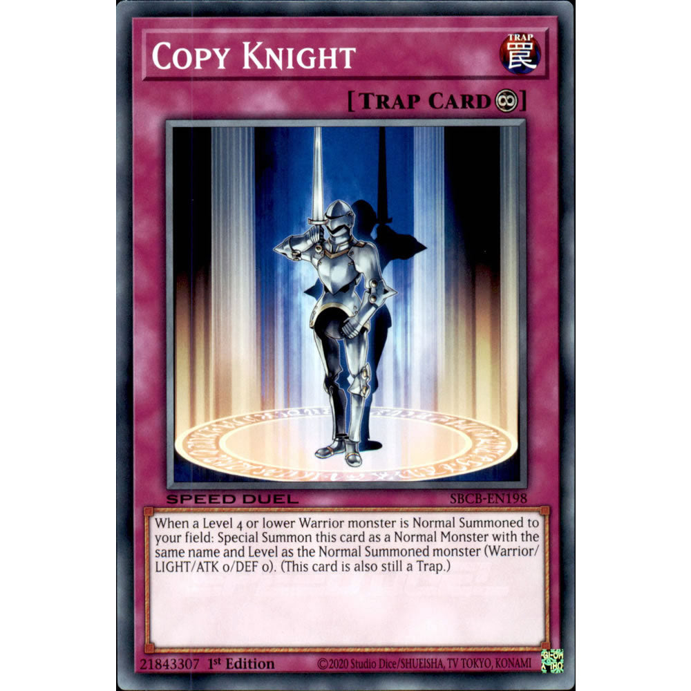 Copy Knight SBCB-EN198 Yu-Gi-Oh! Card from the Speed Duel: Battle City Set