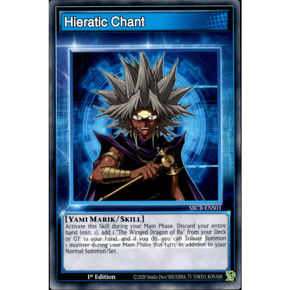 Hieratic Chant SBCB-ENS03 Yu-Gi-Oh! Card from the Speed Duel: Battle City Set