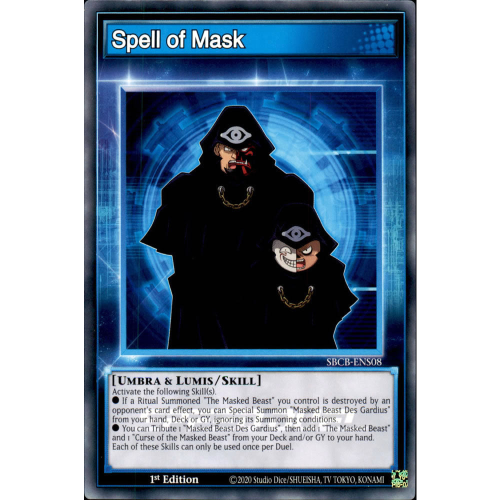 Spell of Mask SBCB-ENS08 Yu-Gi-Oh! Card from the Speed Duel: Battle City Set