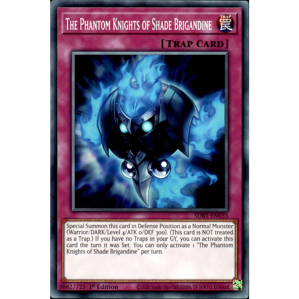 The Phantom Knights of Shade Brigandine SDBT-EN035 Yu-Gi-Oh! Card from the Beware of Traptrix Set