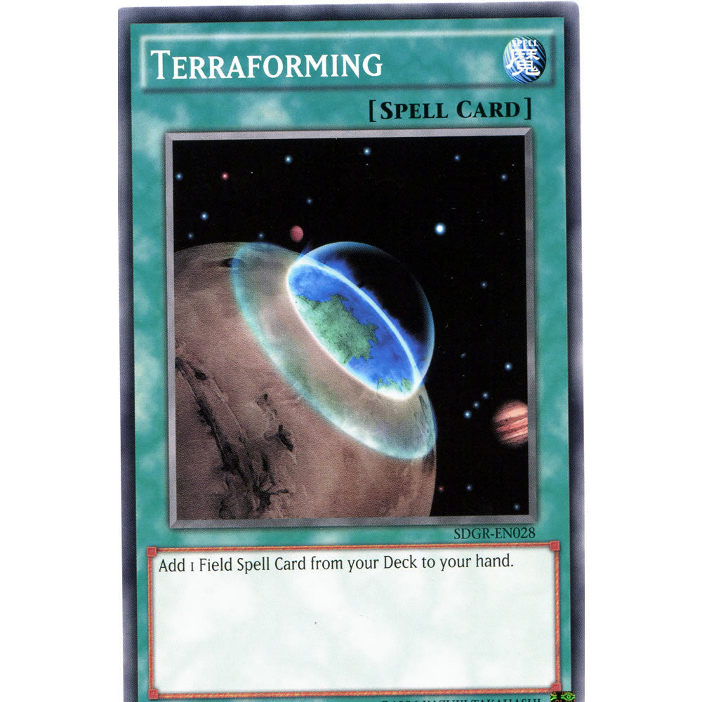 Terraforming SDGR-EN028 Yu-Gi-Oh! Card from the Geargia Rampage Set