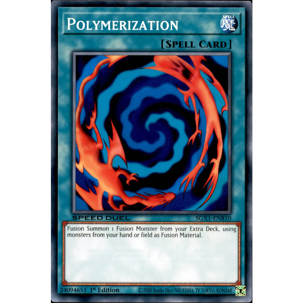 Polymerization SGX1-ENB10 Yu-Gi-Oh! Card from the Speed Duel GX: Duel Academy Box Set