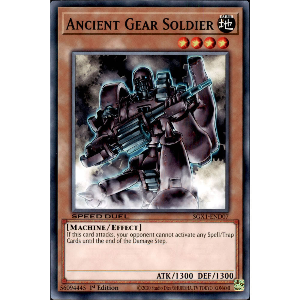 Ancient Gear Soldier SGX1-END07 Yu-Gi-Oh! Card from the Speed Duel GX: Duel Academy Box Set