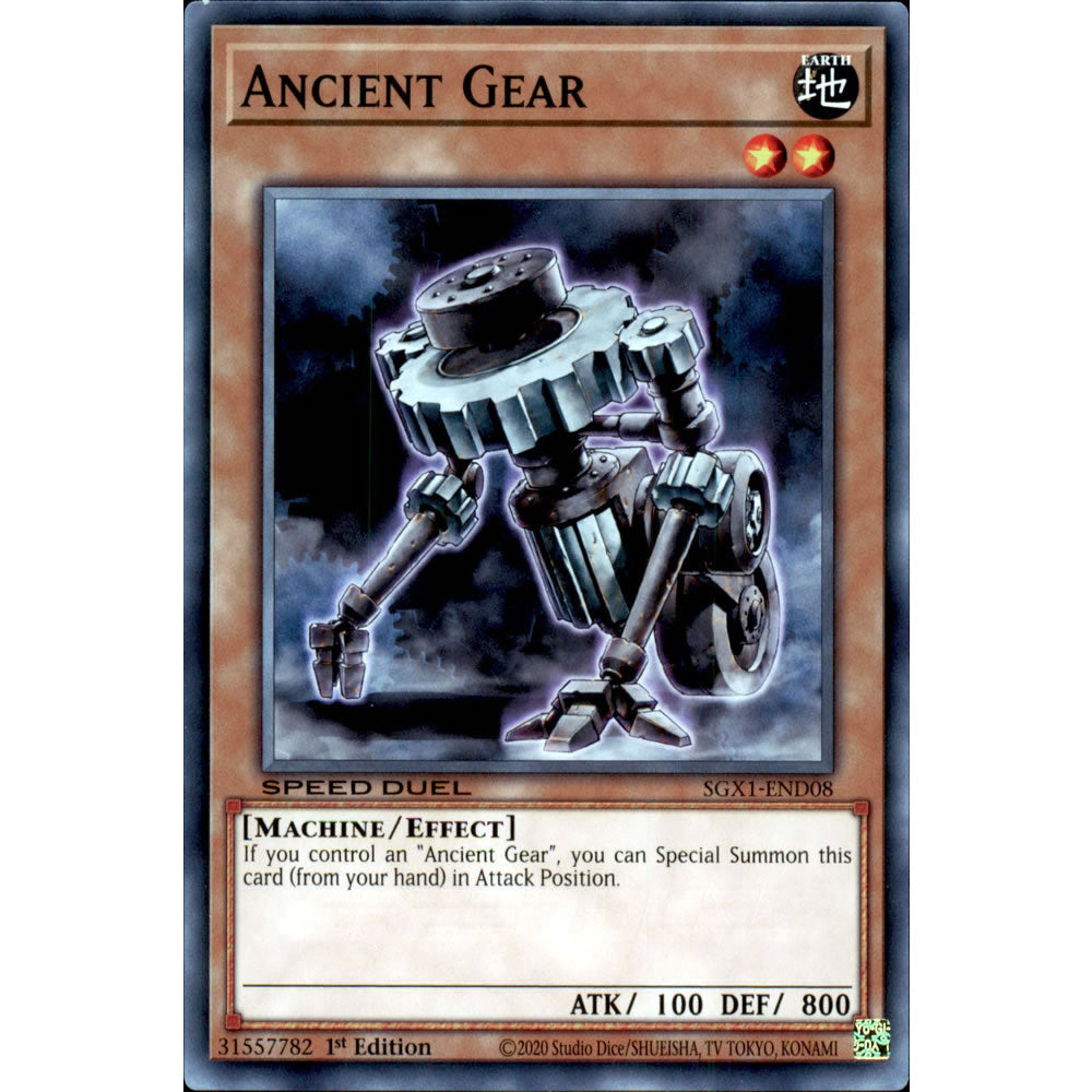 Ancient Gear SGX1-END08 Yu-Gi-Oh! Card from the Speed Duel GX: Duel Academy Box Set