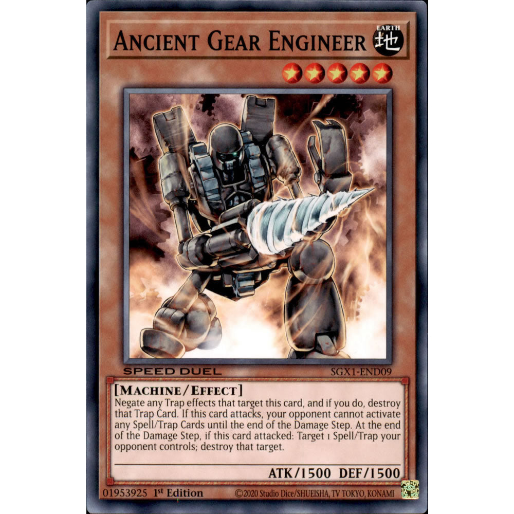 Ancient Gear Engineer SGX1-END09 Yu-Gi-Oh! Card from the Speed Duel GX: Duel Academy Box Set