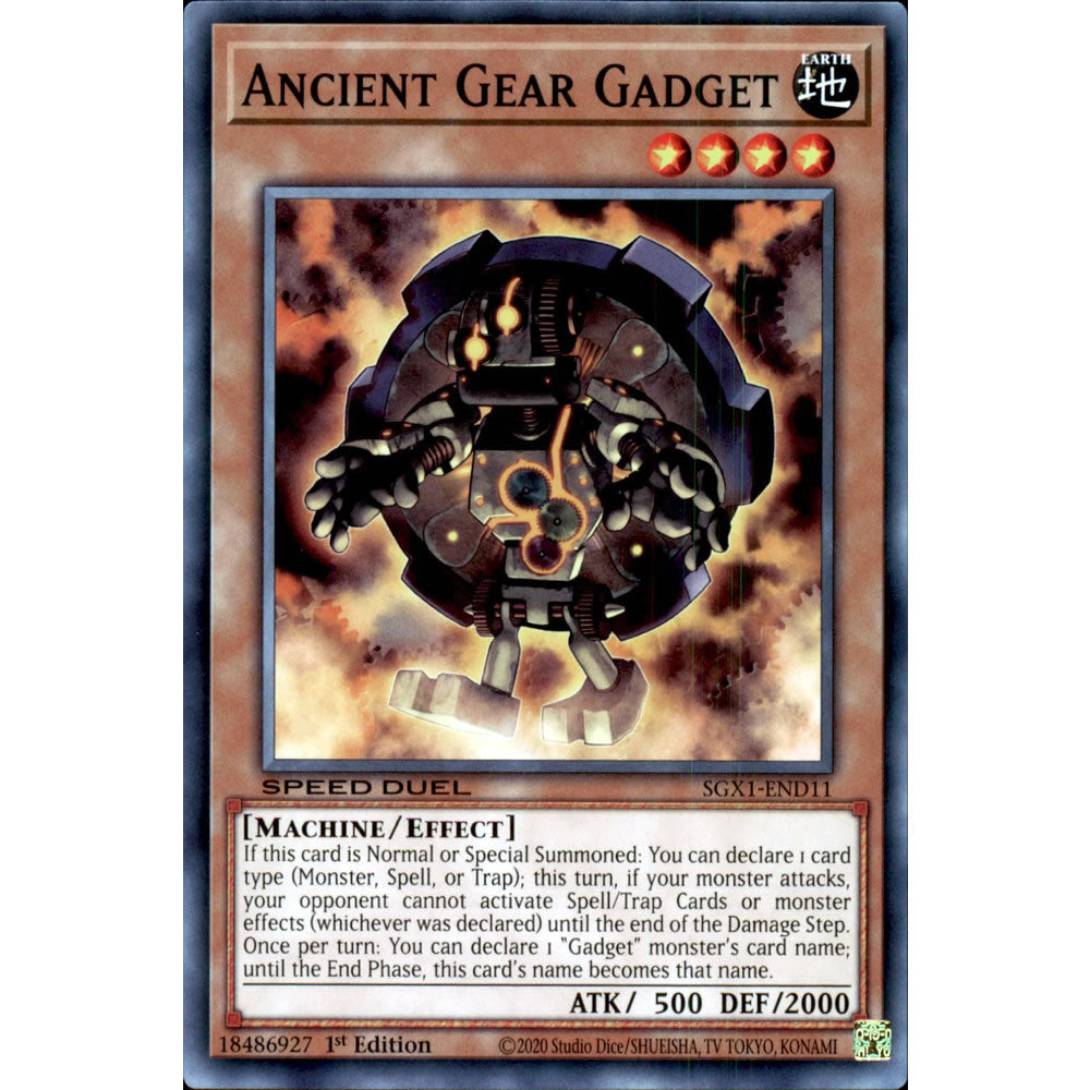 Ancient Gear Gadget SGX1-END11 Yu-Gi-Oh! Card from the Speed Duel GX: Duel Academy Box Set