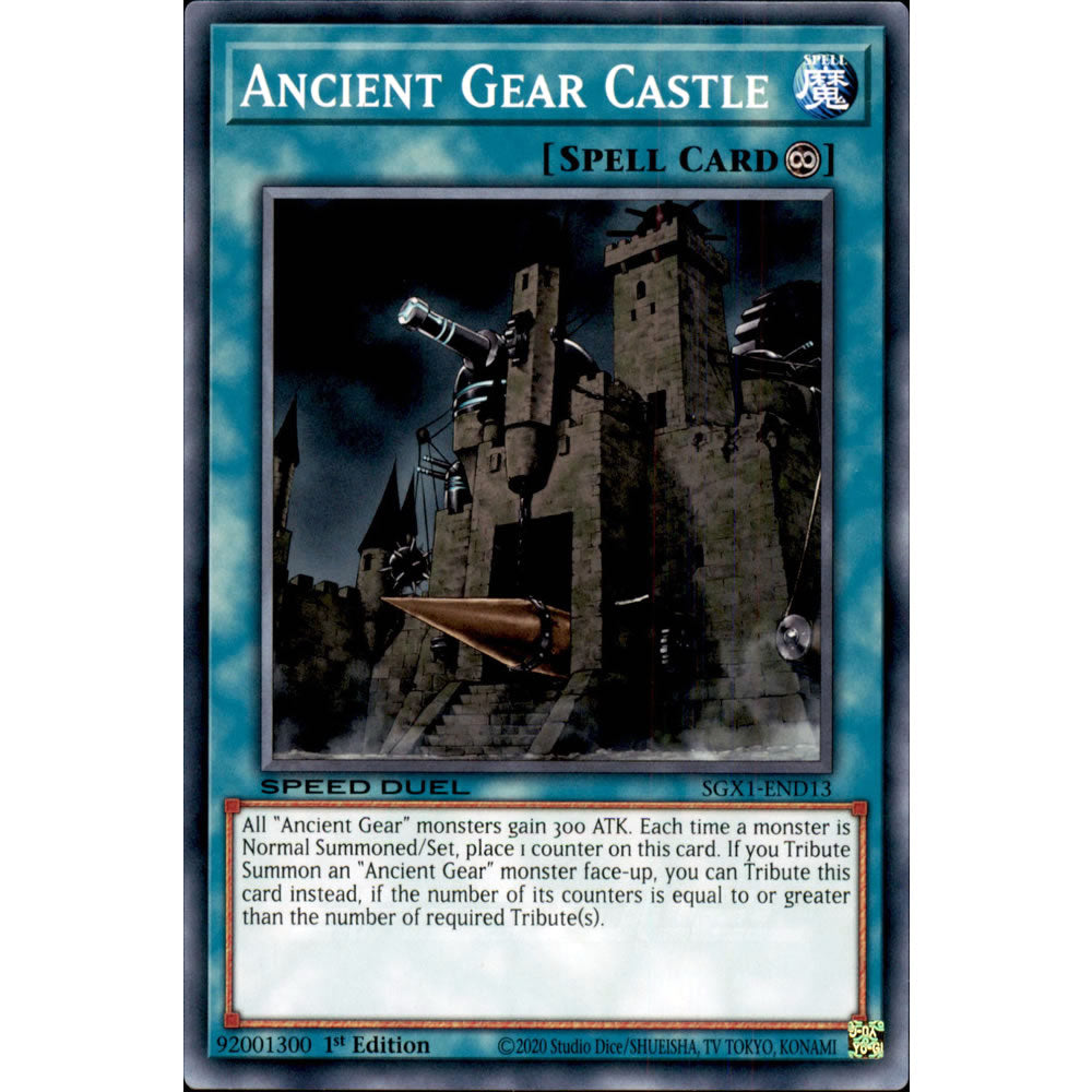 Ancient Gear Castle SGX1-END13 Yu-Gi-Oh! Card from the Speed Duel GX: Duel Academy Box Set