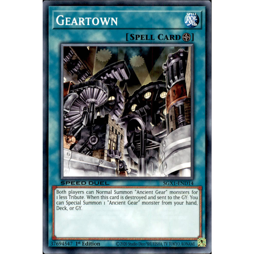 Geartown SGX1-END14 Yu-Gi-Oh! Card from the Speed Duel GX: Duel Academy Box Set