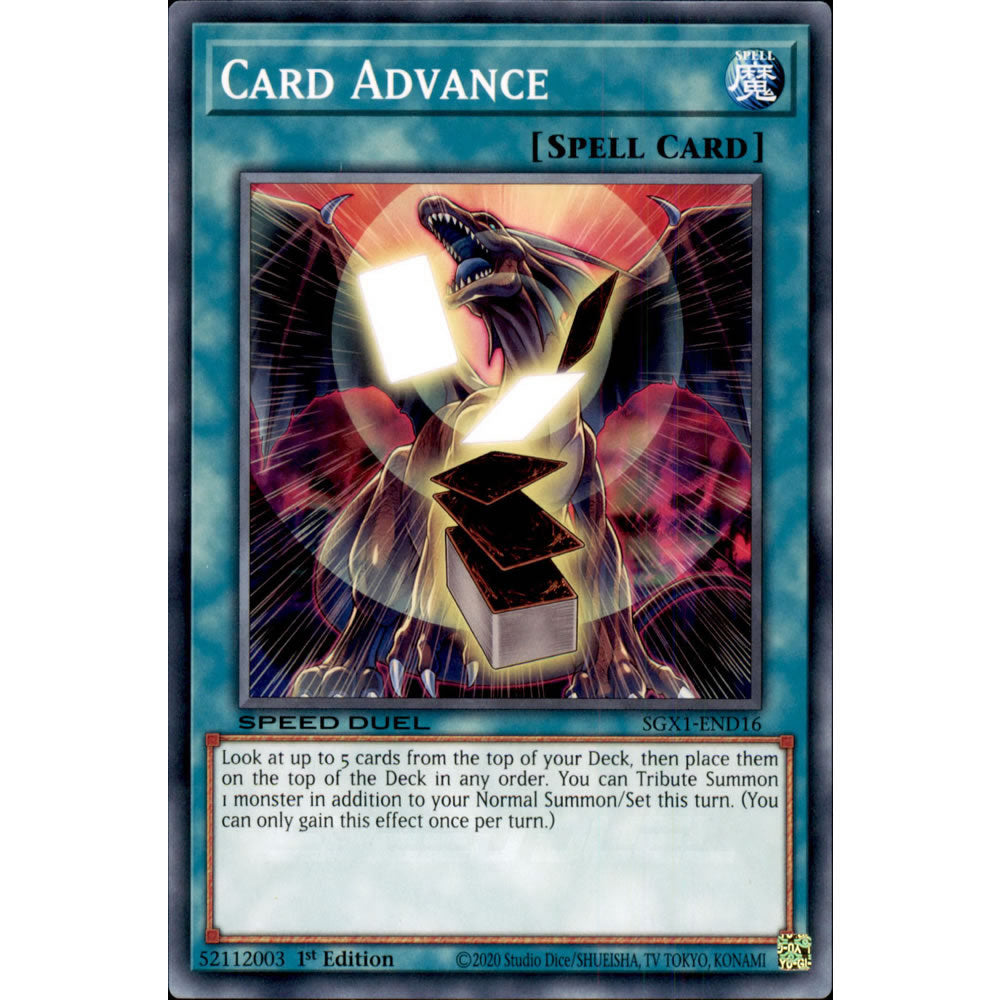 Card Advance SGX1-END16 Yu-Gi-Oh! Card from the Speed Duel GX: Duel Academy Box Set