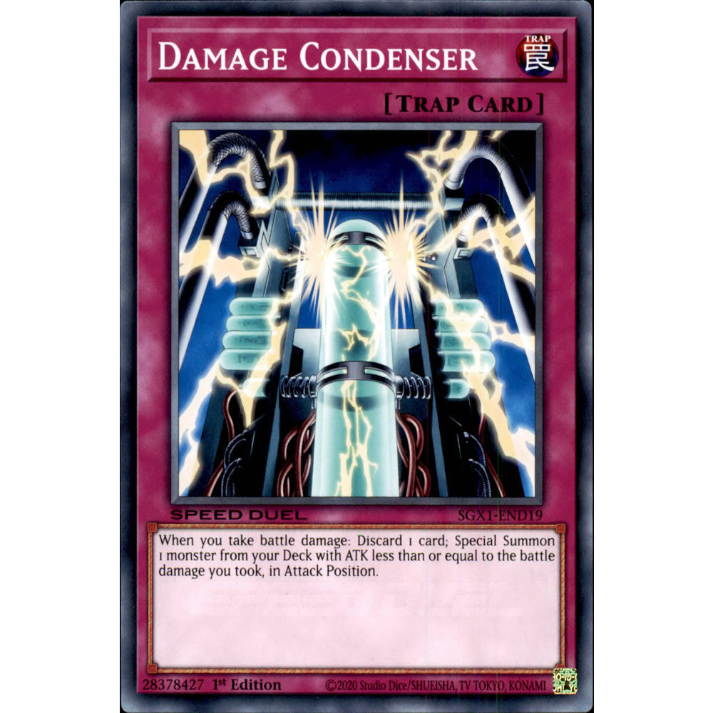 Damage Condenser SGX1-END19 Yu-Gi-Oh! Card from the Speed Duel GX: Duel Academy Box Set