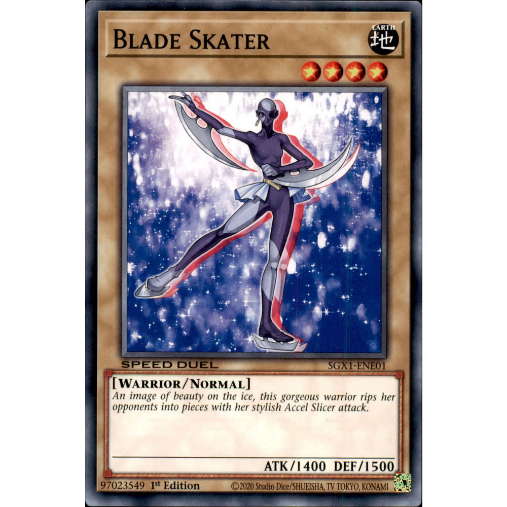 Blade Skater SGX1-ENE01 Yu-Gi-Oh! Card from the Speed Duel GX: Duel Academy Box Set