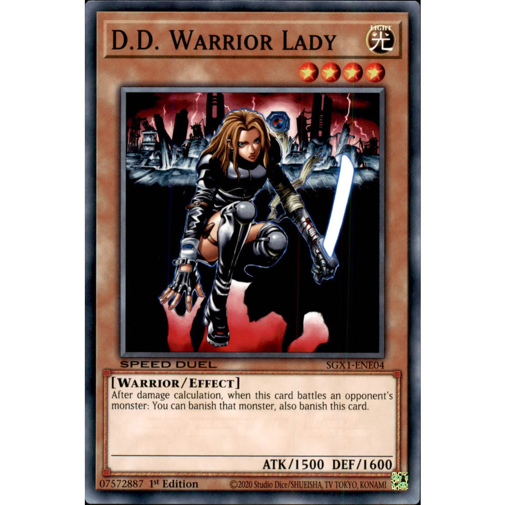 D.D. Warrior Lady SGX1-ENE04 Yu-Gi-Oh! Card from the Speed Duel GX: Duel Academy Box Set