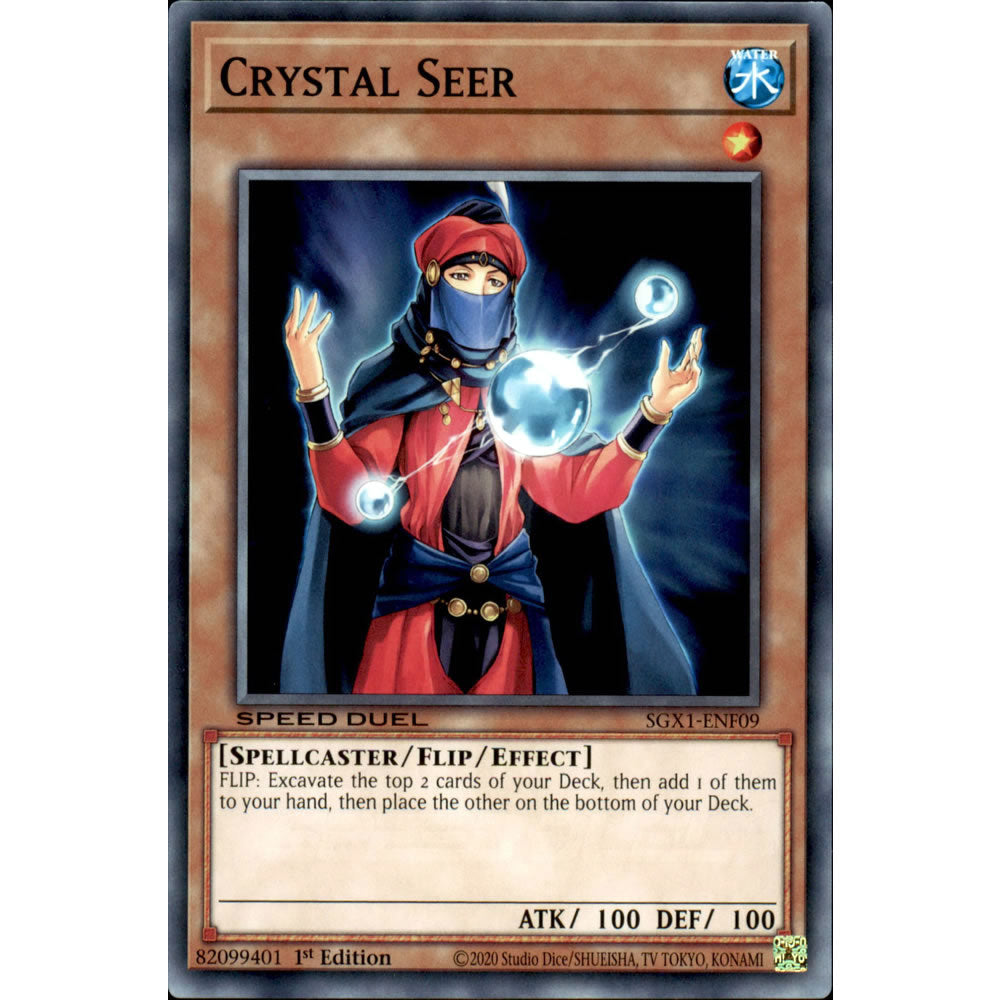 Crystal Seer SGX1-ENF09 Yu-Gi-Oh! Card from the Speed Duel GX: Duel Academy Box Set