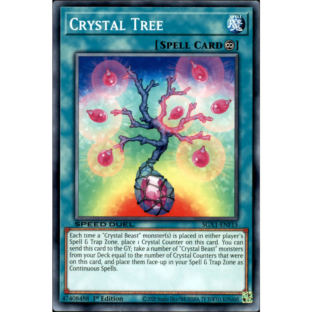 Crystal Tree SGX1-ENF15 Yu-Gi-Oh! Card from the Speed Duel GX: Duel Academy Box Set