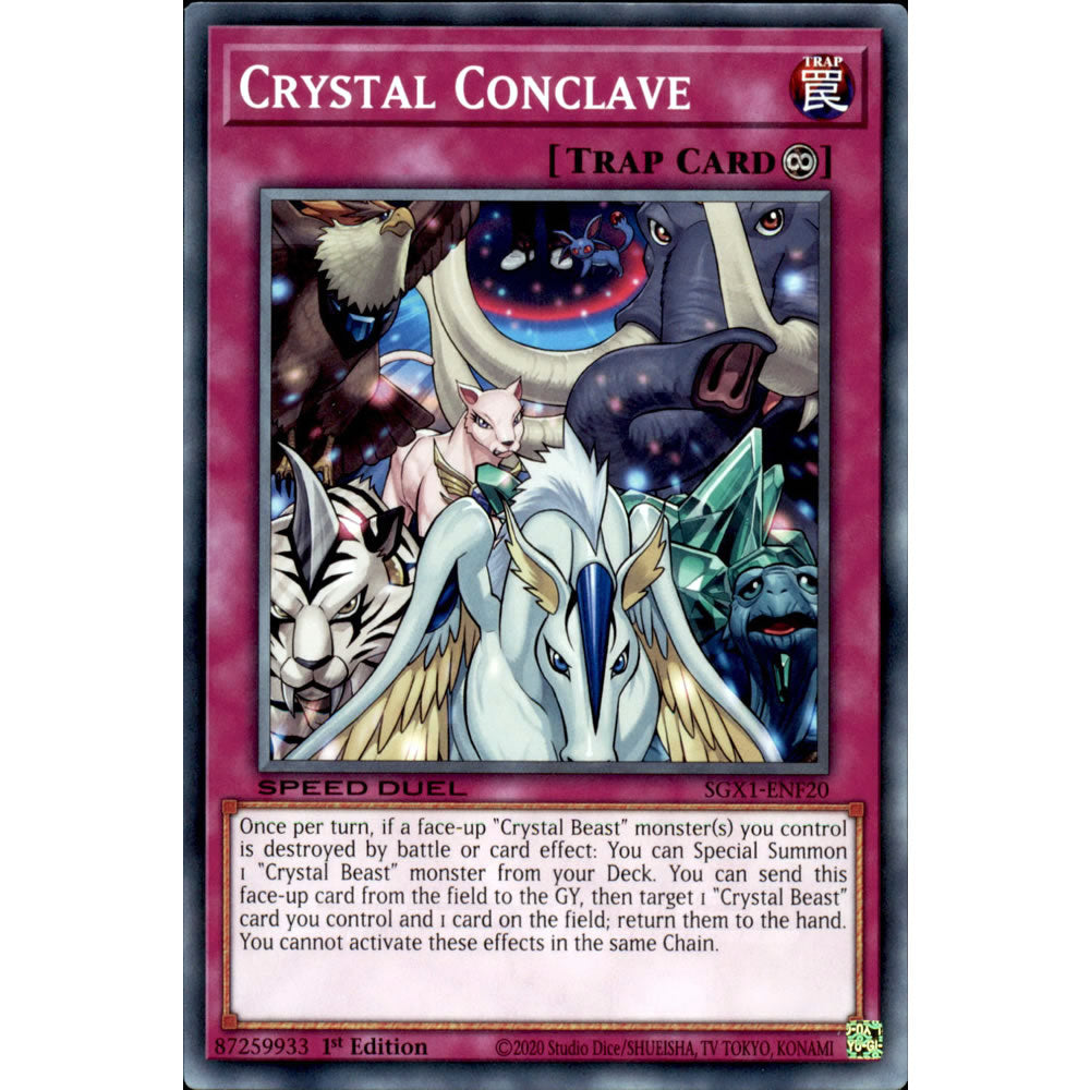 Crystal Conclave SGX1-ENF20 Yu-Gi-Oh! Card from the Speed Duel GX: Duel Academy Box Set