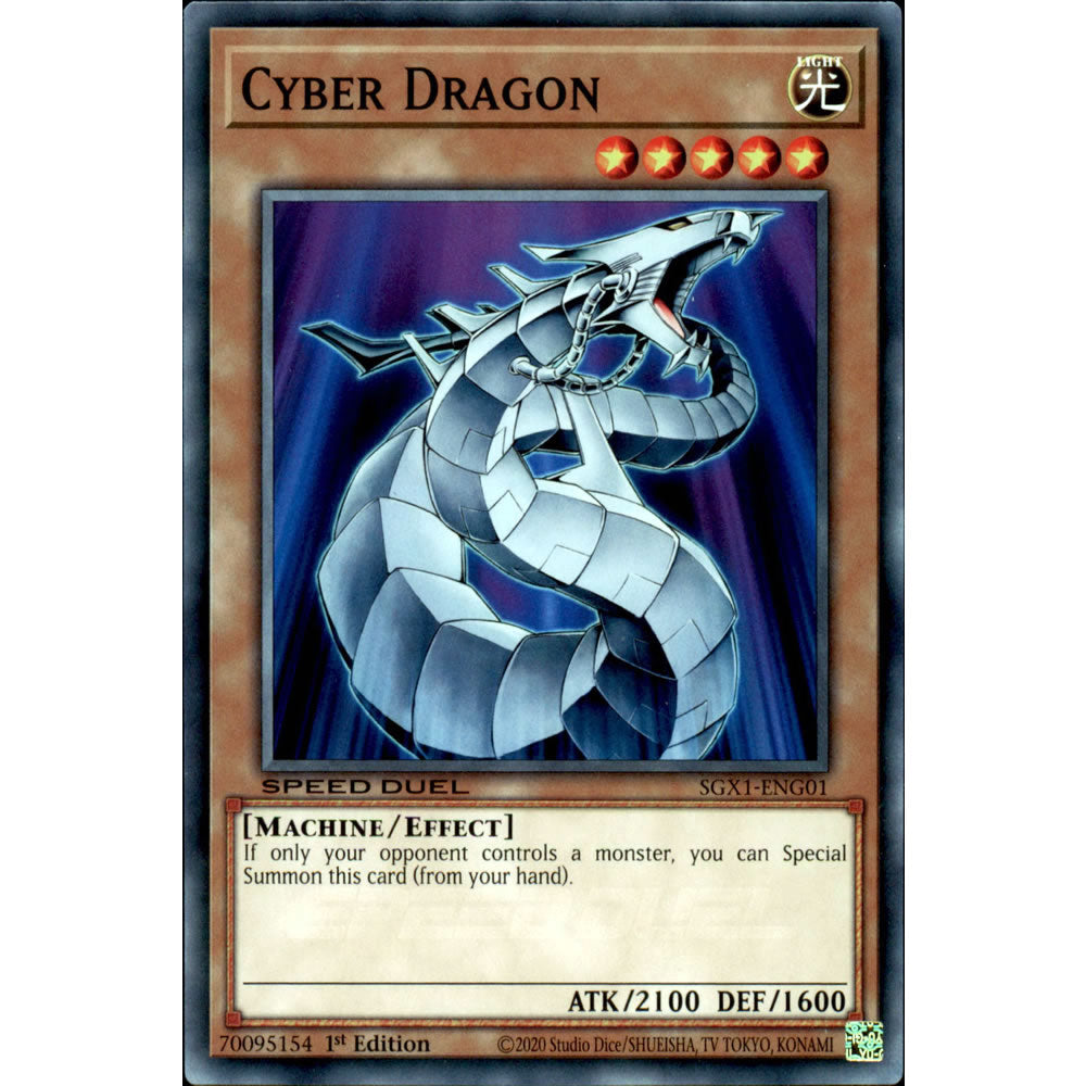 Cyber Dragon SGX1-ENG01 Yu-Gi-Oh! Card from the Speed Duel GX: Duel Academy Box Set