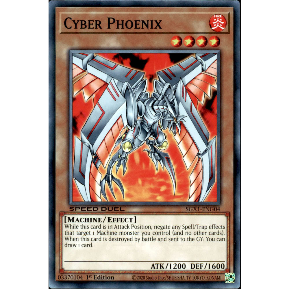 Cyber Phoenix SGX1-ENG04 Yu-Gi-Oh! Card from the Speed Duel GX: Duel Academy Box Set