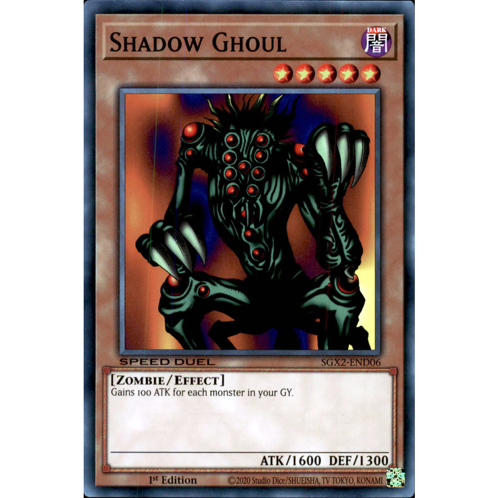 Shadow Ghoul SGX2-END06 Yu-Gi-Oh! Card from the Speed Duel GX: Midterm Paradox Set