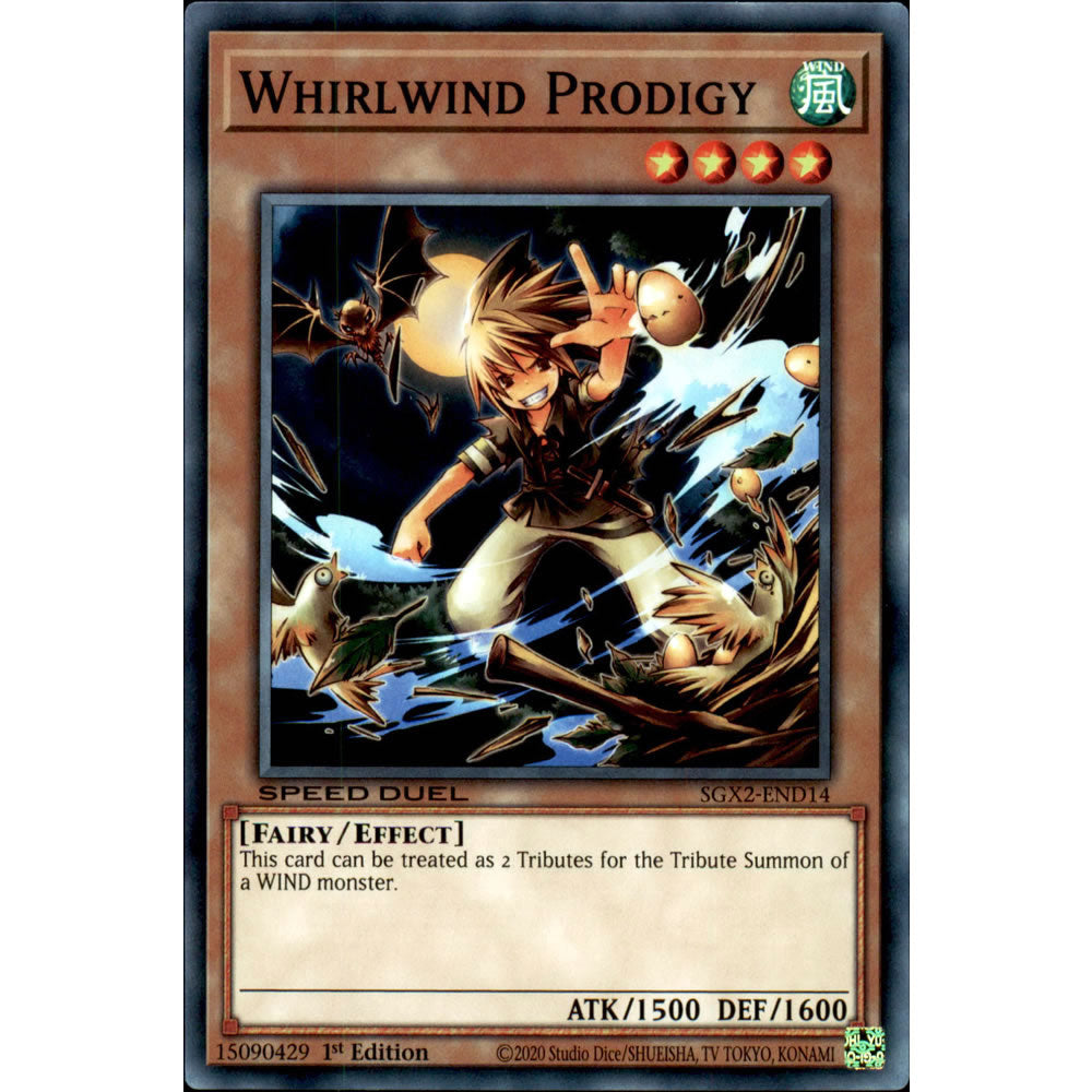 Whirlwind Prodigy SGX2-END14 Yu-Gi-Oh! Card from the Speed Duel GX: Midterm Paradox Set