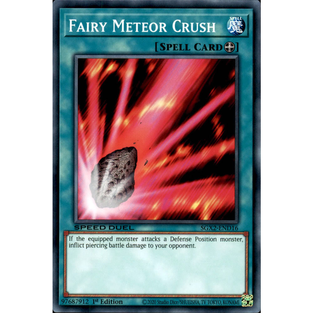 Fairy Meteor Crush SGX2-END16 Yu-Gi-Oh! Card from the Speed Duel GX: Midterm Paradox Set