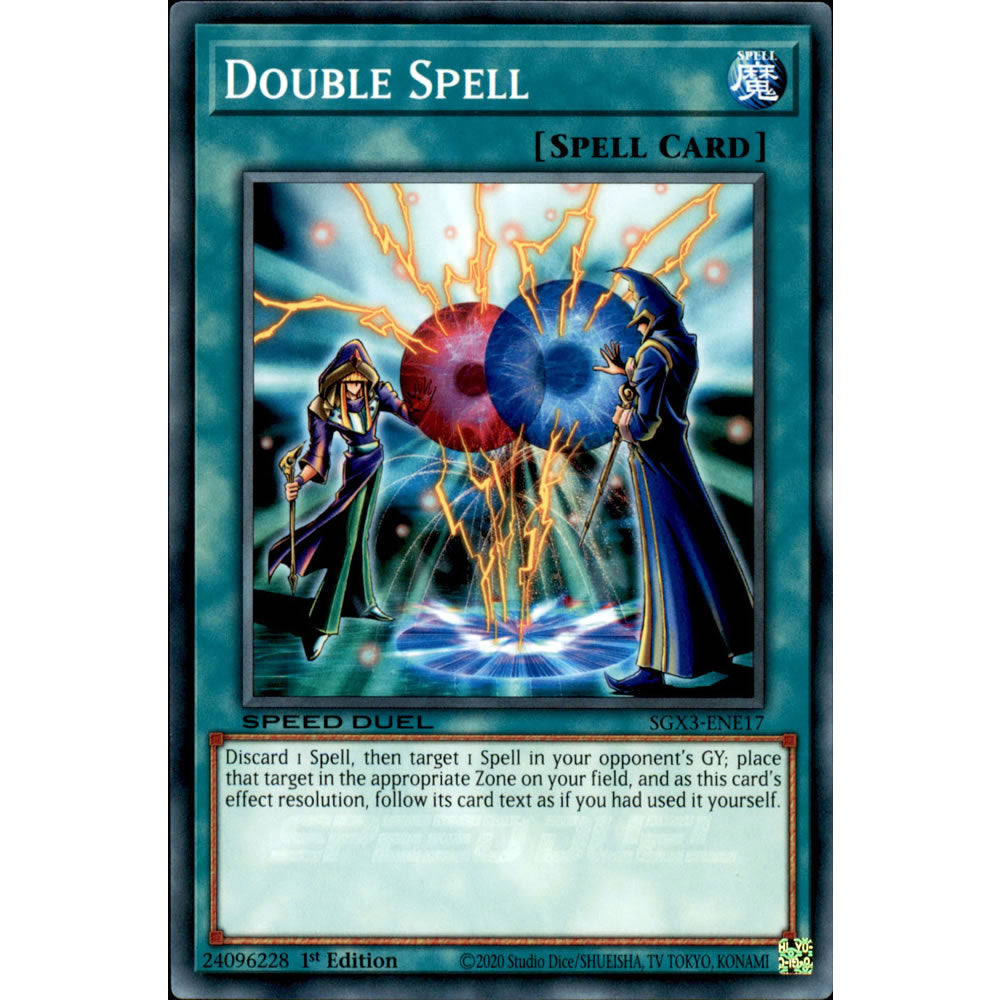 Double Spell SGX3-ENE17 Yu-Gi-Oh! Card from the Speed Duel GX: Duelists of Shadows Set