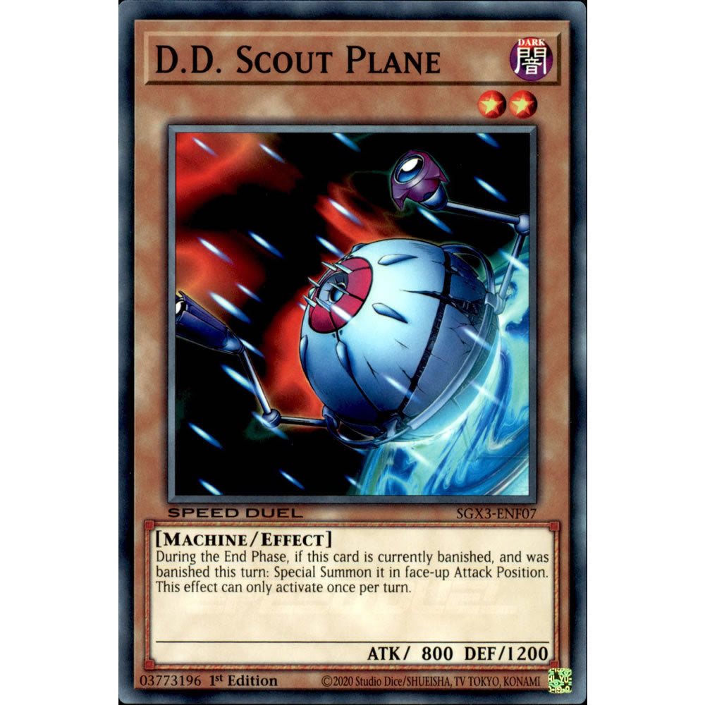 D.D. Scout Plane SGX3-ENF07 Yu-Gi-Oh! Card from the Speed Duel GX: Duelists of Shadows Set