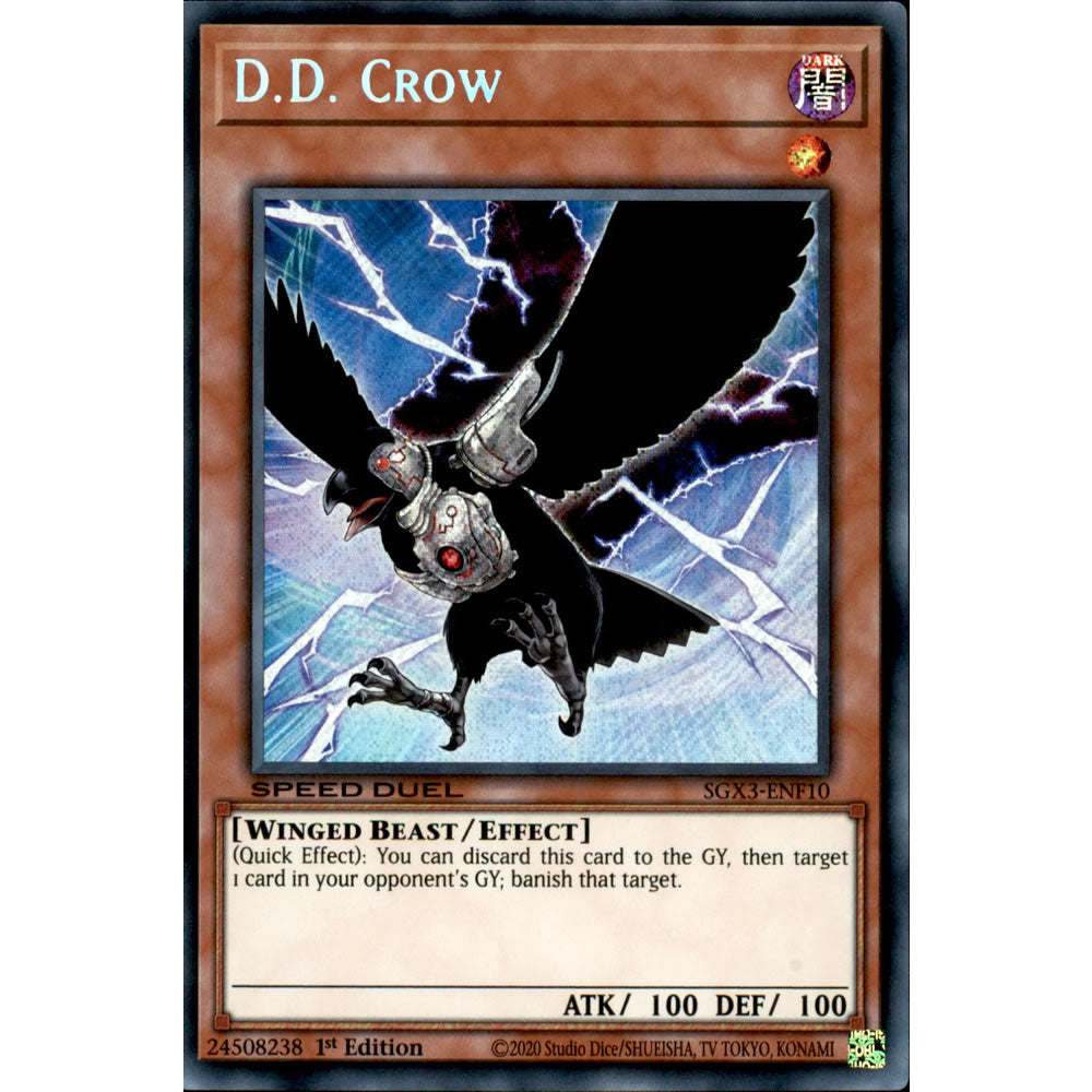 D.D. Crow SGX3-ENF10 Yu-Gi-Oh! Card from the Speed Duel GX: Duelists of Shadows Set