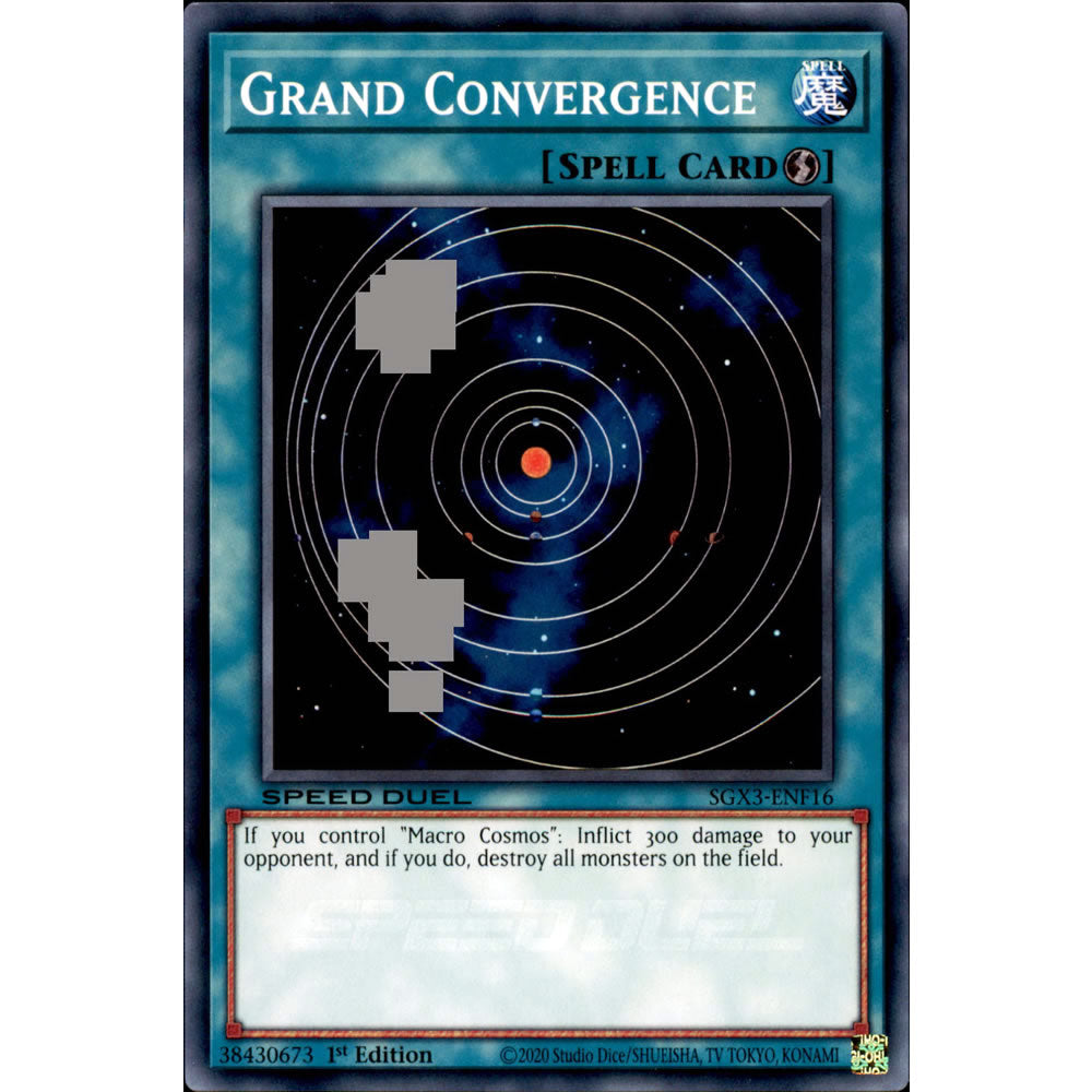 Grand Convergence SGX3-ENF16 Yu-Gi-Oh! Card from the Speed Duel GX: Duelists of Shadows Set