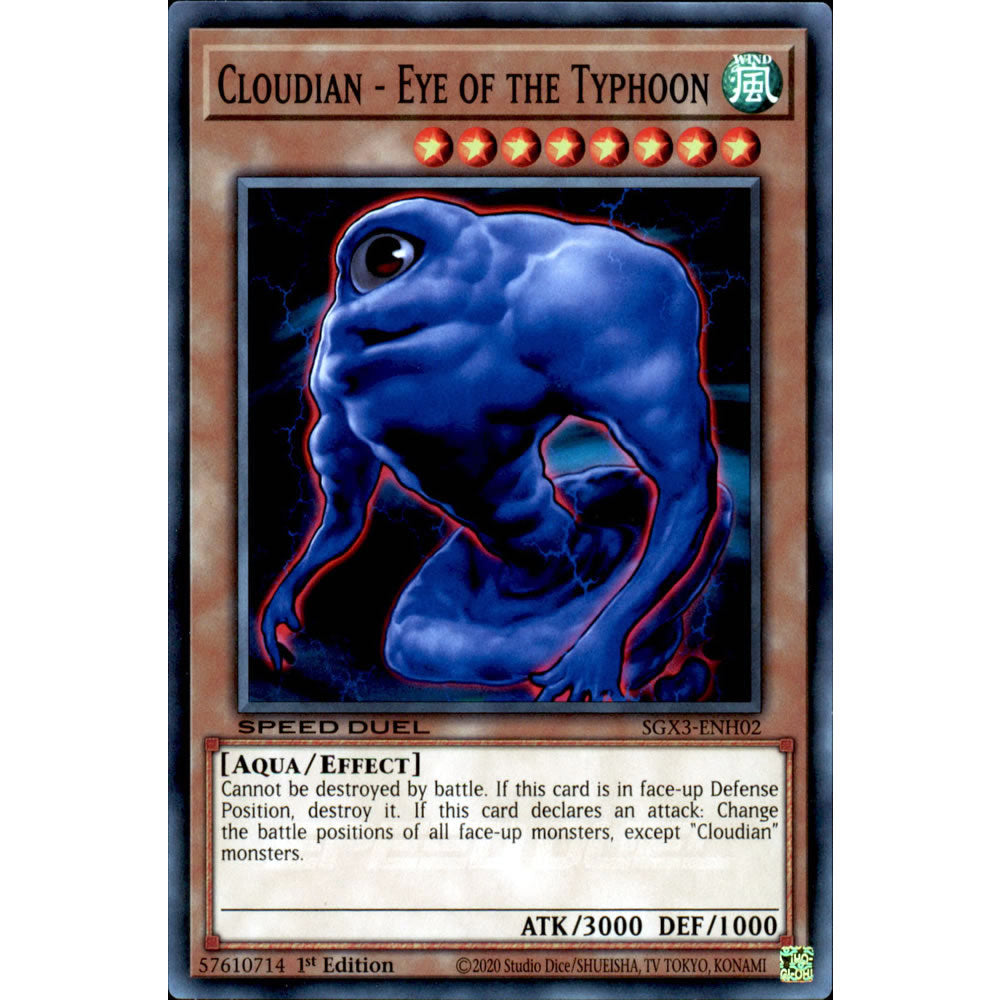 Cloudian - Eye of the Typhoon SGX3-ENH02 Yu-Gi-Oh! Card from the Speed Duel GX: Duelists of Shadows Set