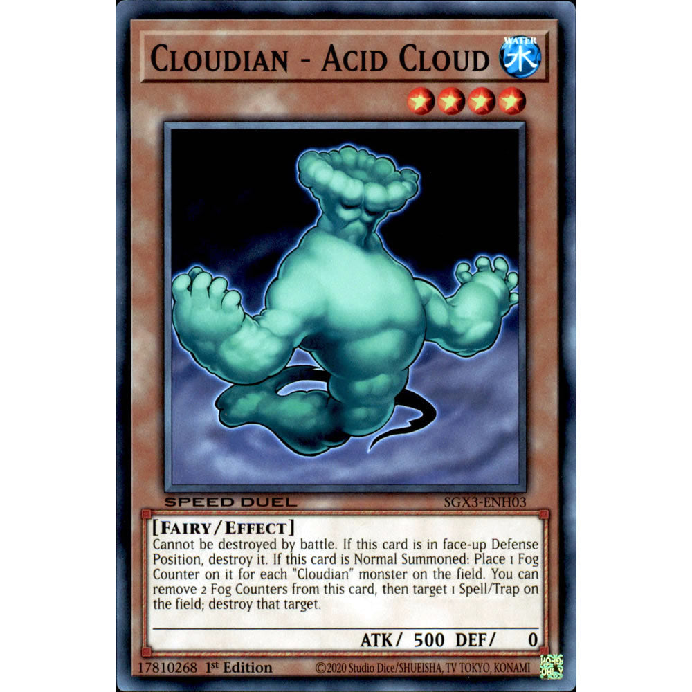 Cloudian - Acid Cloud SGX3-ENH03 Yu-Gi-Oh! Card from the Speed Duel GX: Duelists of Shadows Set