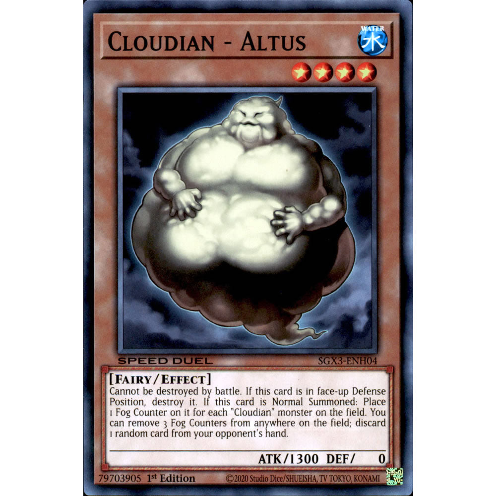 Cloudian - Altus SGX3-ENH04 Yu-Gi-Oh! Card from the Speed Duel GX: Duelists of Shadows Set