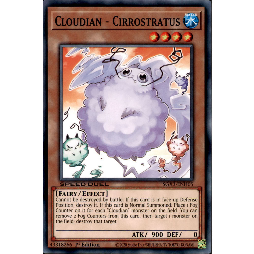 Cloudian - Cirrostratus SGX3-ENH05 Yu-Gi-Oh! Card from the Speed Duel GX: Duelists of Shadows Set