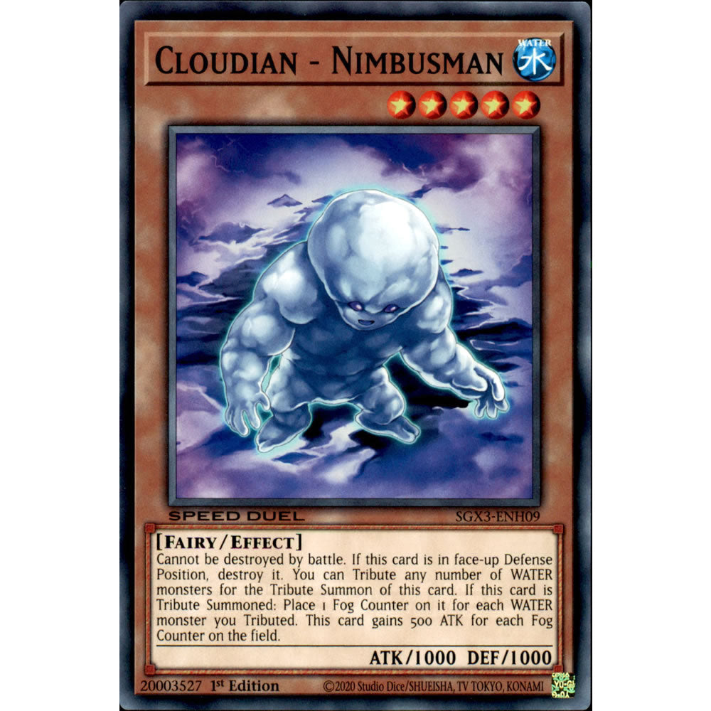 Cloudian - Nimbusman SGX3-ENH09 Yu-Gi-Oh! Card from the Speed Duel GX: Duelists of Shadows Set