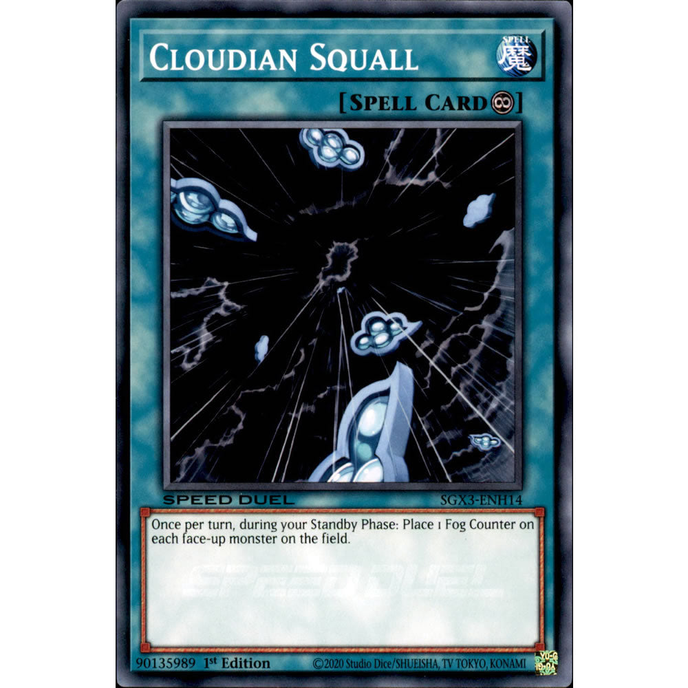 Cloudian Squall SGX3-ENH14 Yu-Gi-Oh! Card from the Speed Duel GX: Duelists of Shadows Set