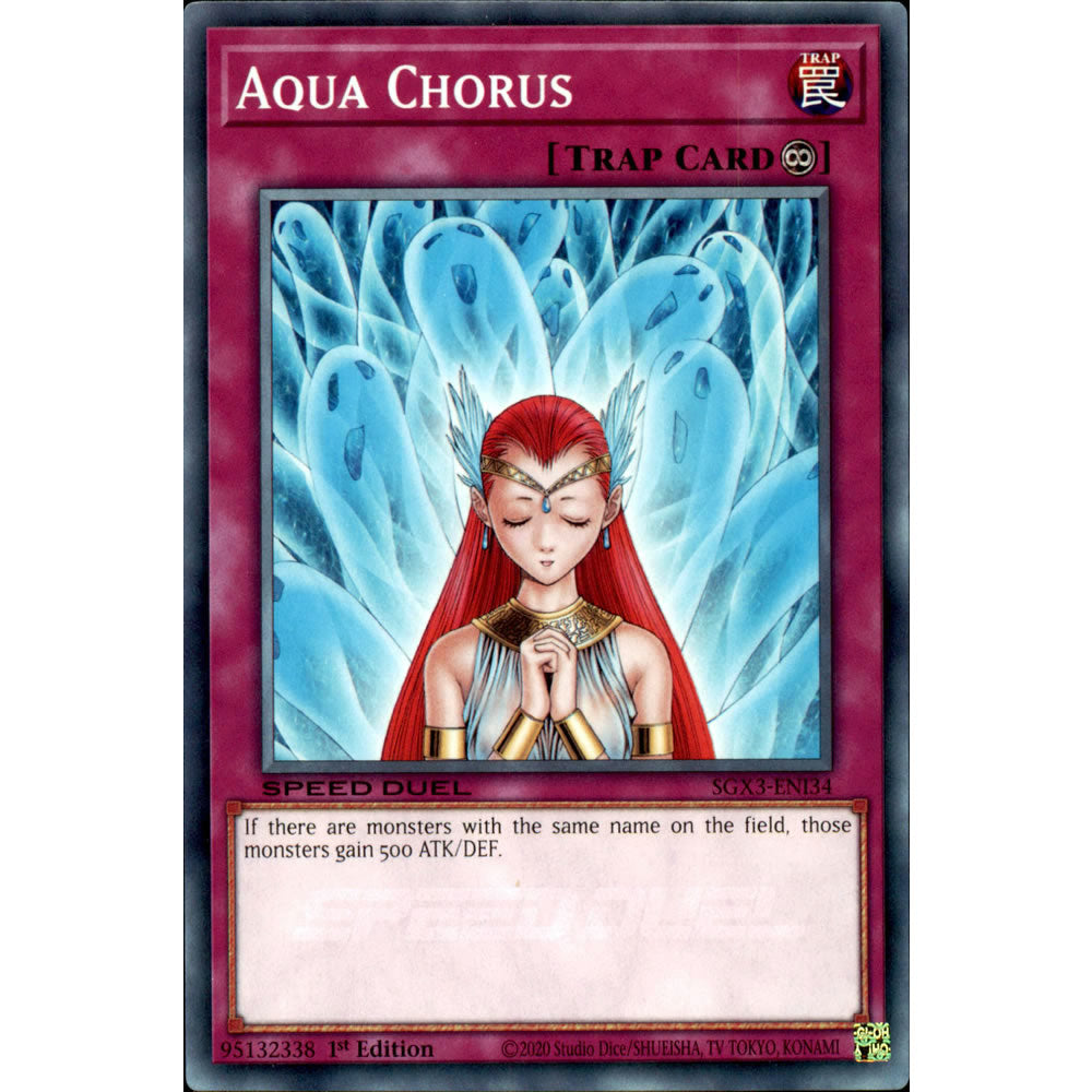 Aqua Chorus SGX3-ENI34 Yu-Gi-Oh! Card from the Speed Duel GX: Duelists of Shadows Set