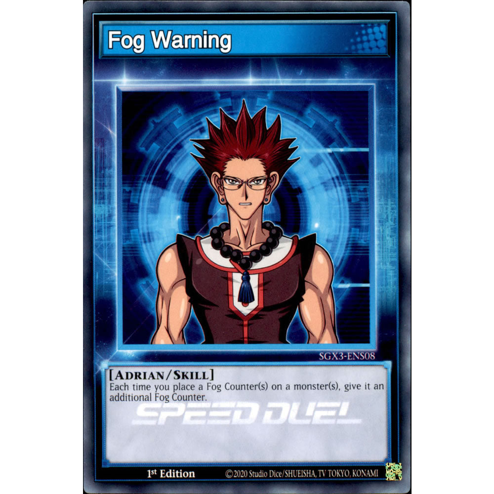 Fog Warning SGX3-ENS08 Yu-Gi-Oh! Card from the Speed Duel GX: Duelists of Shadows Set