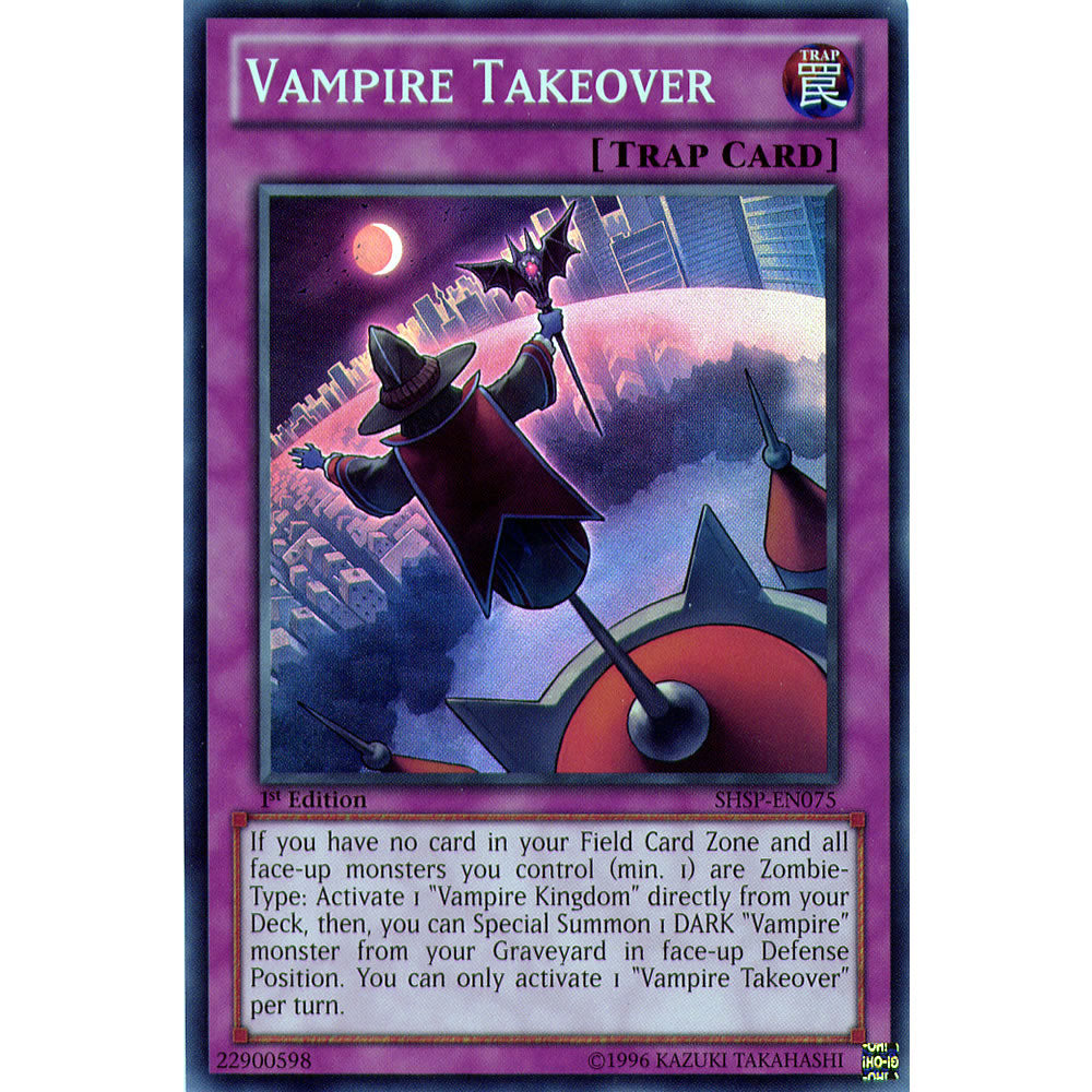 Vampire Takeover SHSP-EN075 Yu-Gi-Oh! Card from the Shadow Specters Set