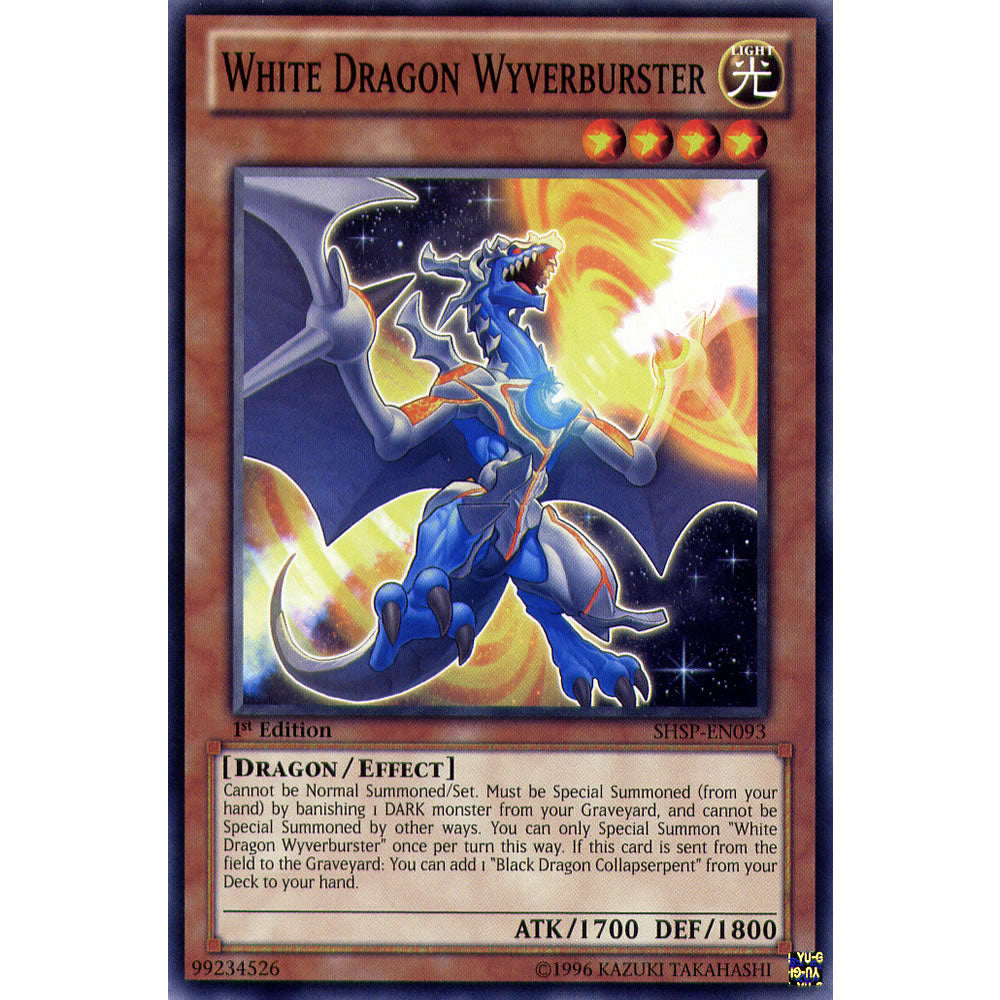 White Dragon Wyverburster SHSP-EN093 Yu-Gi-Oh! Card from the Shadow Specters Set