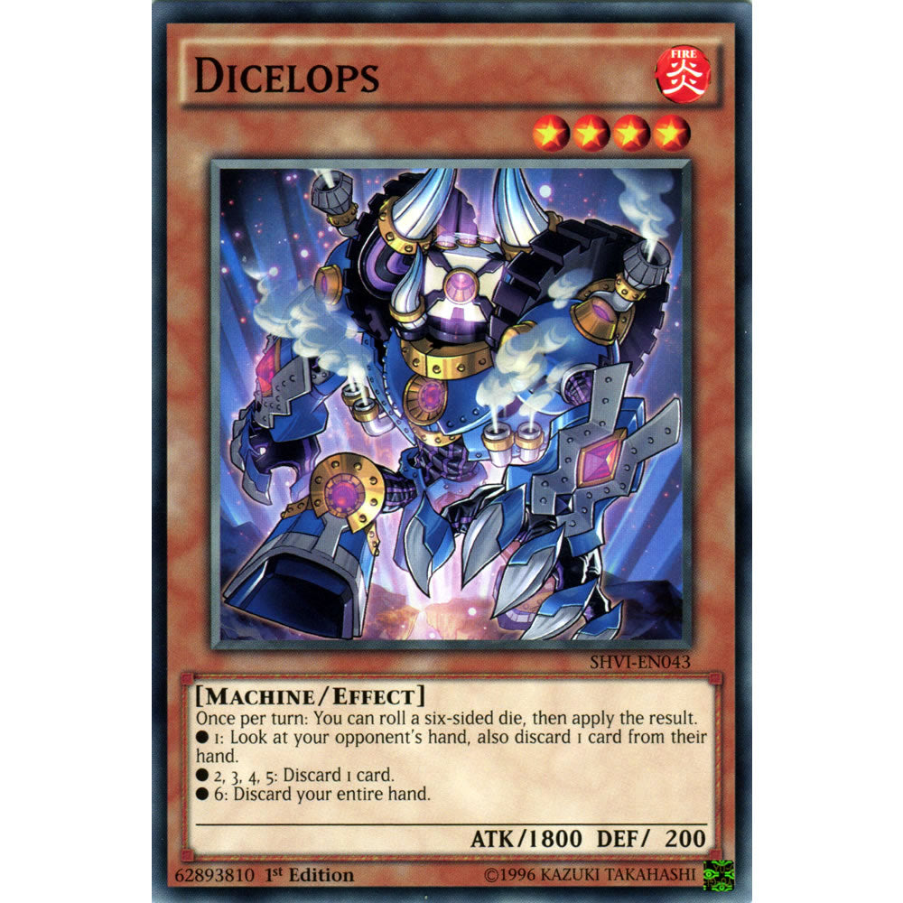 Dicelops SHVI-EN043 Yu-Gi-Oh! Card from the Shining Victories Set