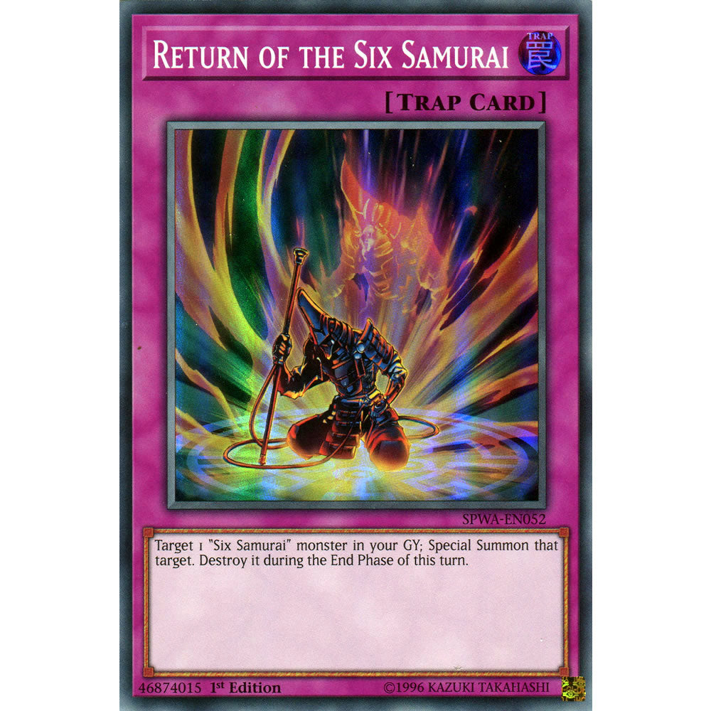 Return of the Six Samurai SPWA-EN052 Yu-Gi-Oh! Card from the Spirit Warriors Set