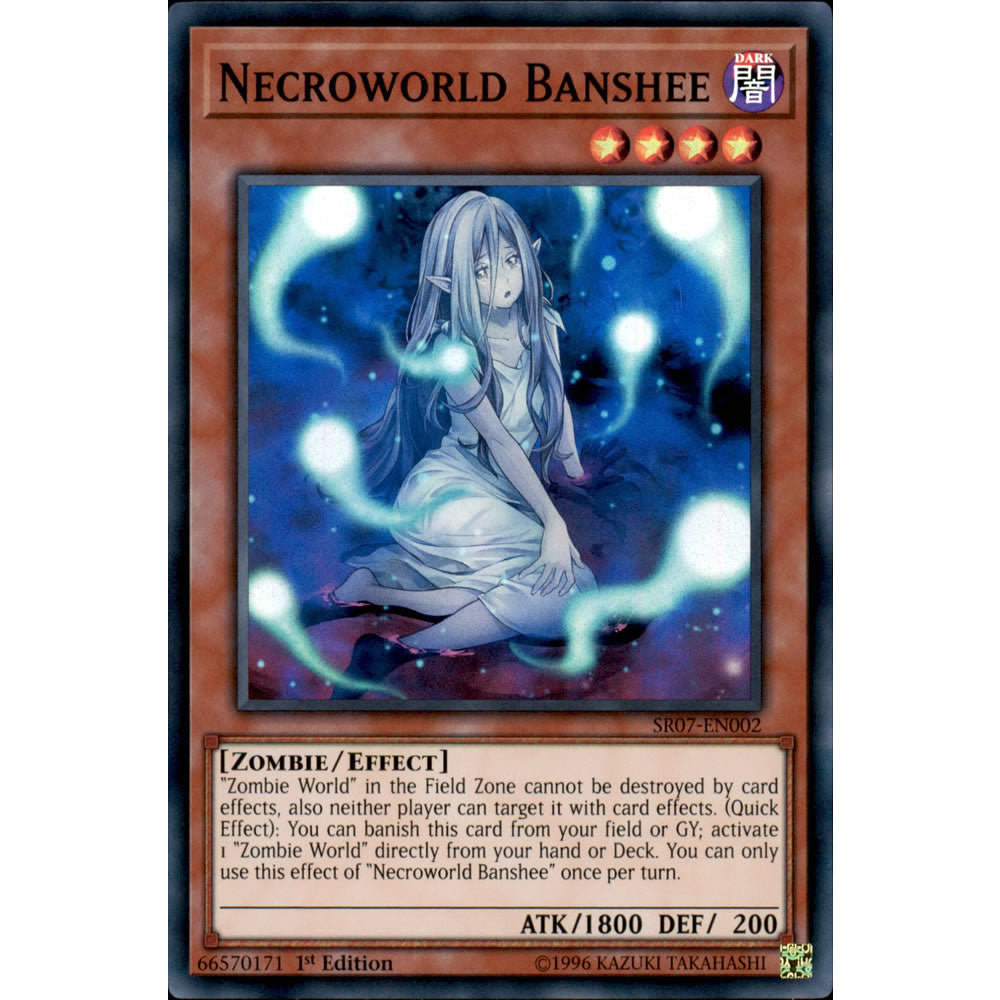 Necroworld Banshee SR07-EN002 Yu-Gi-Oh! Card from the Zombie Horde Set