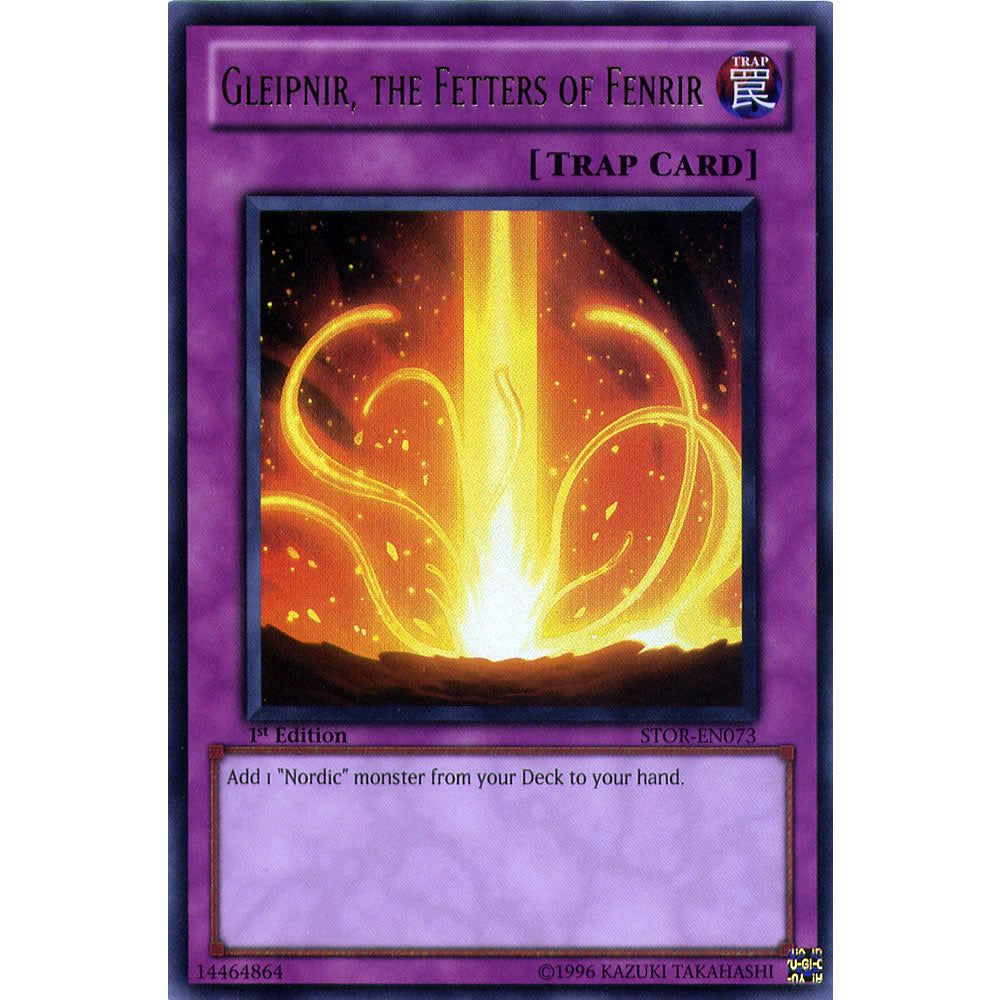 Gleipnir, The Fetters of Fenrir STOR-EN073 Yu-Gi-Oh! Card from the Storm of Ragnarok Set