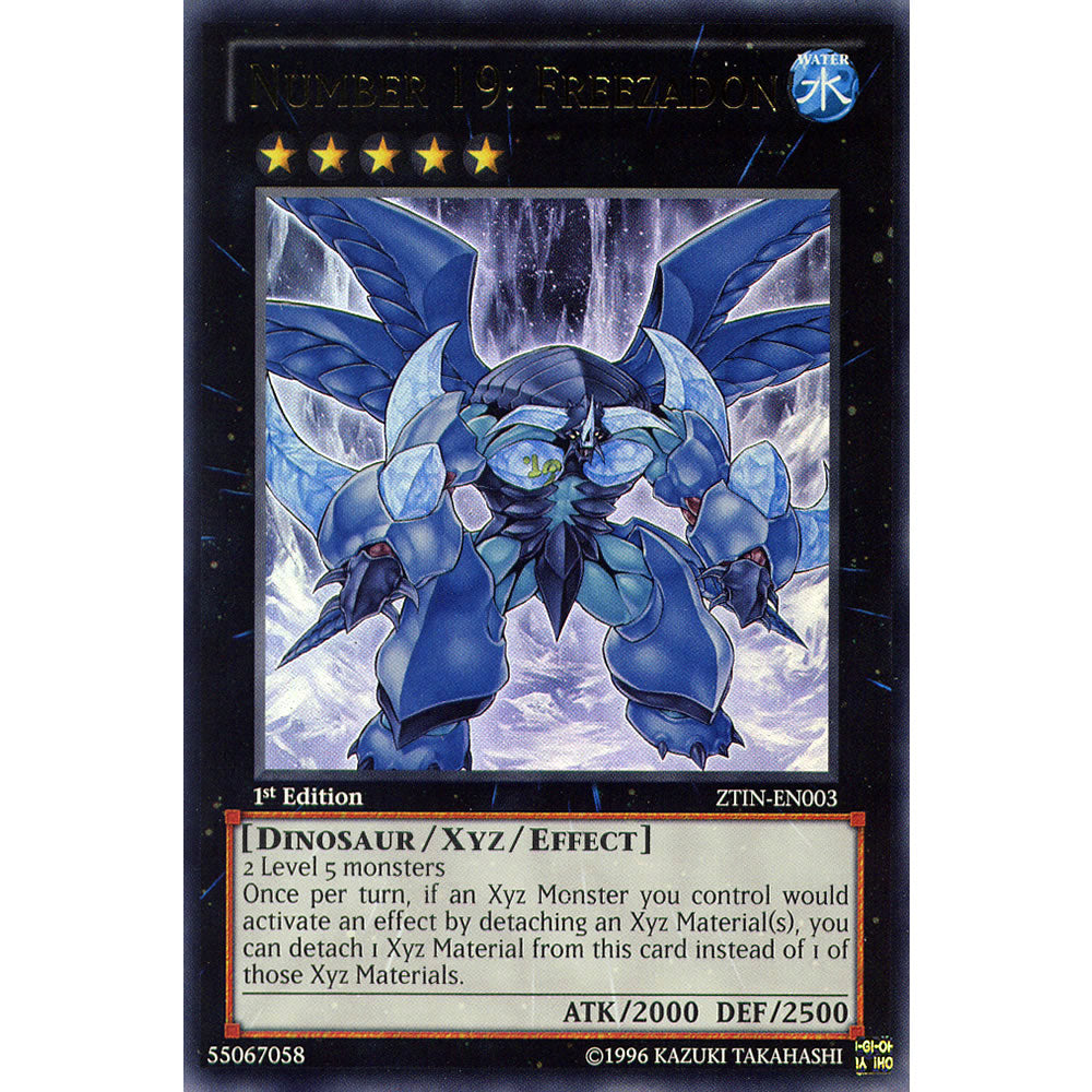 Number 19: Freezadon ZTIN-EN003 Yu-Gi-Oh! Card from the Zexal Collection Tin Promo Set