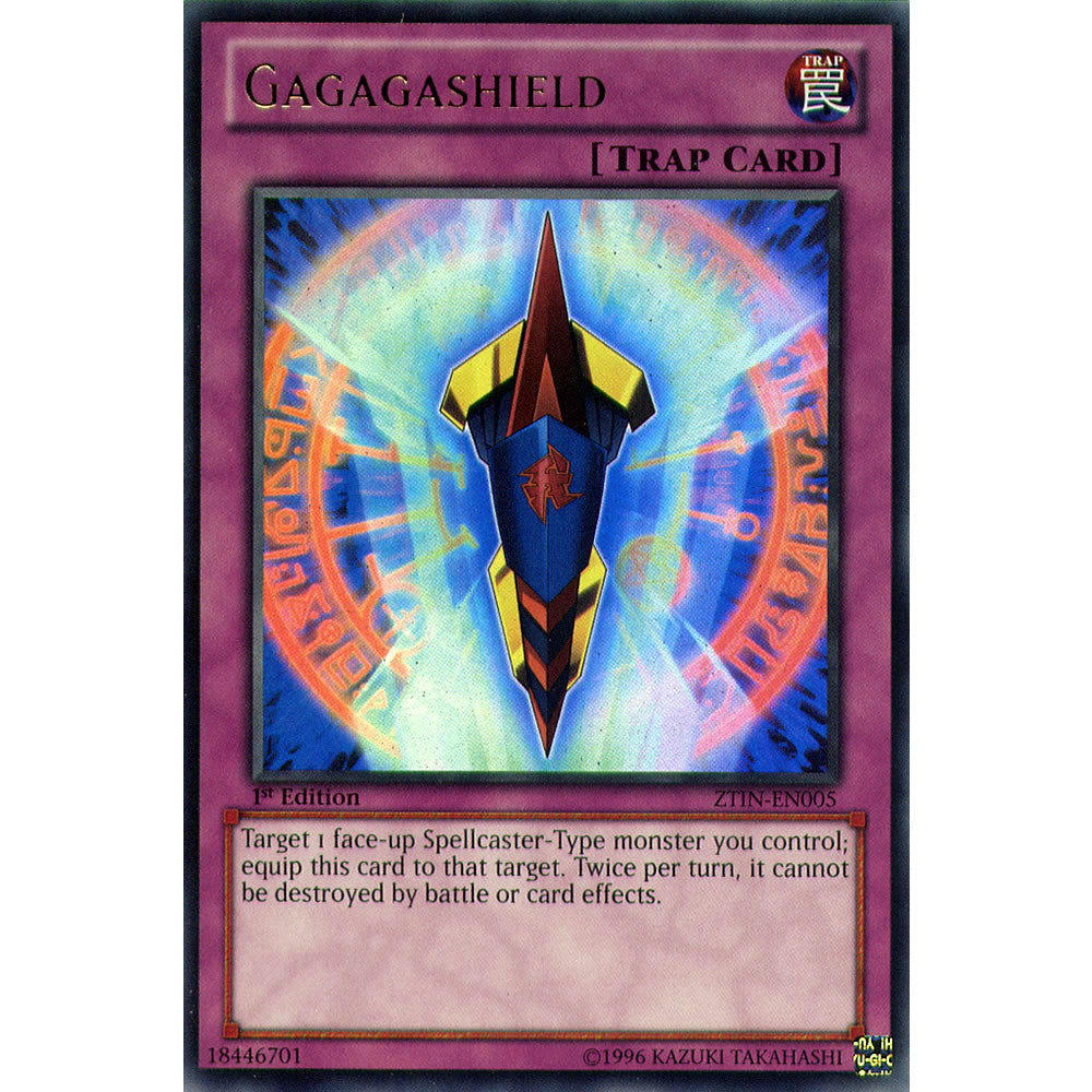 Gagagashield ZTIN-EN005 Yu-Gi-Oh! Card from the Zexal Collection Tin Promo Set