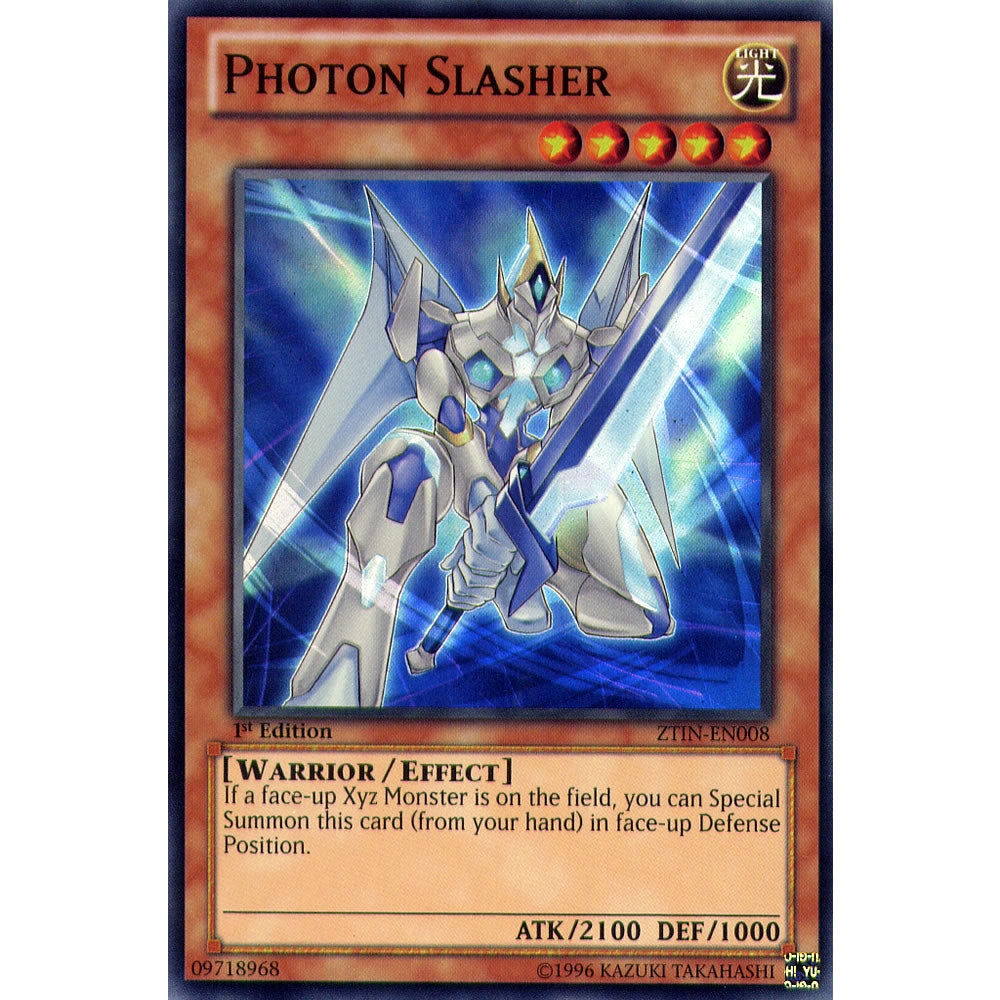 Photon Slasher ZTIN-EN008 Yu-Gi-Oh! Card from the Zexal Collection Tin Promo Set